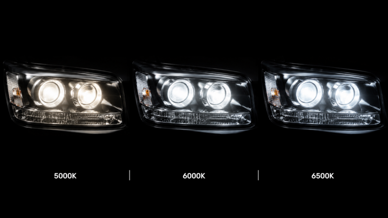 5000k vs 6000k vs 6500k color