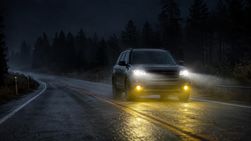 headlight color for rain fog and snow