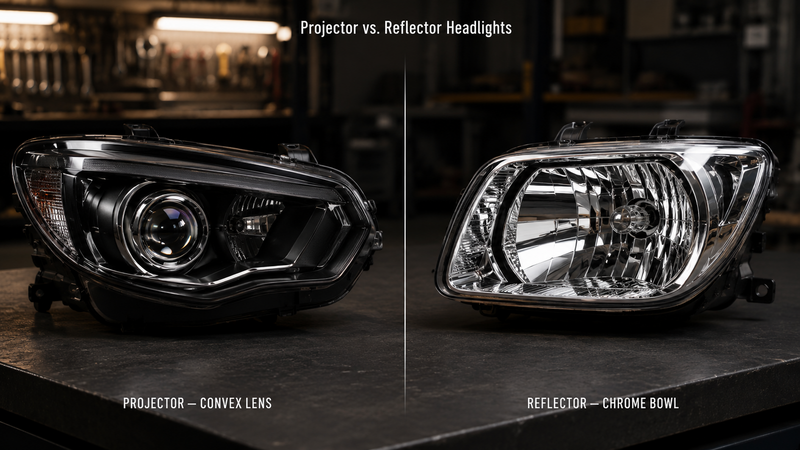 projector headlights vs reflector headlights