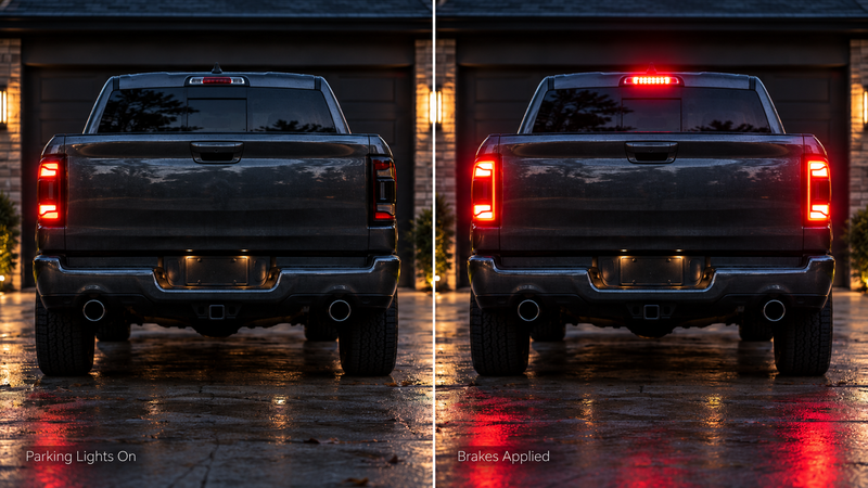 one tail light out while both brake lights still work