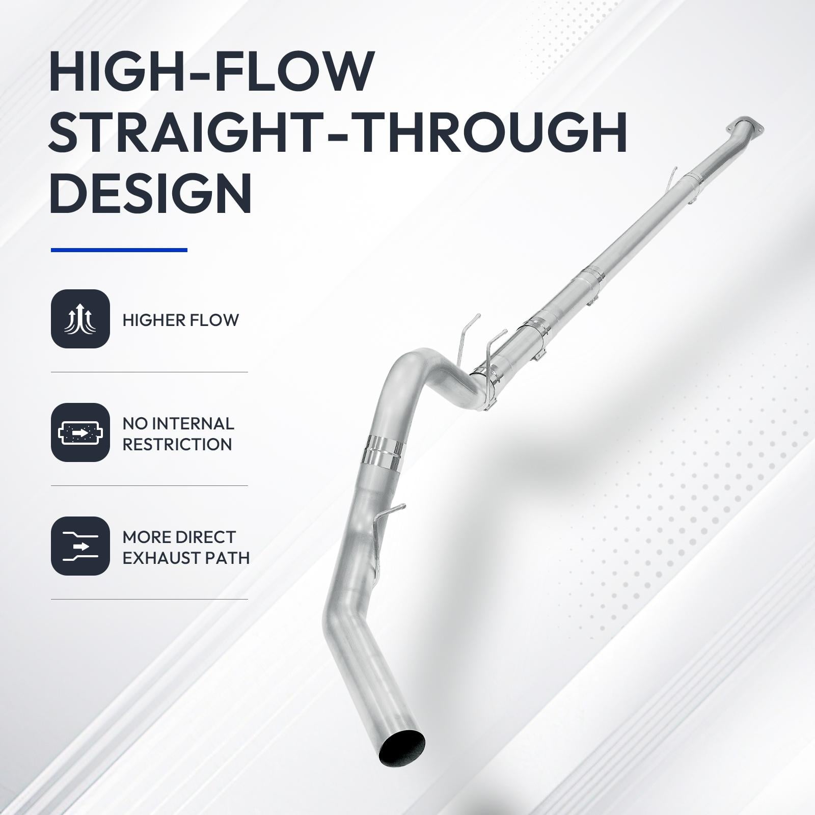 2011-2015 LML 6.6L Duramax 5" Downpipe-Back Exhaust for Chevy GMC 2500HD 3500HD 3