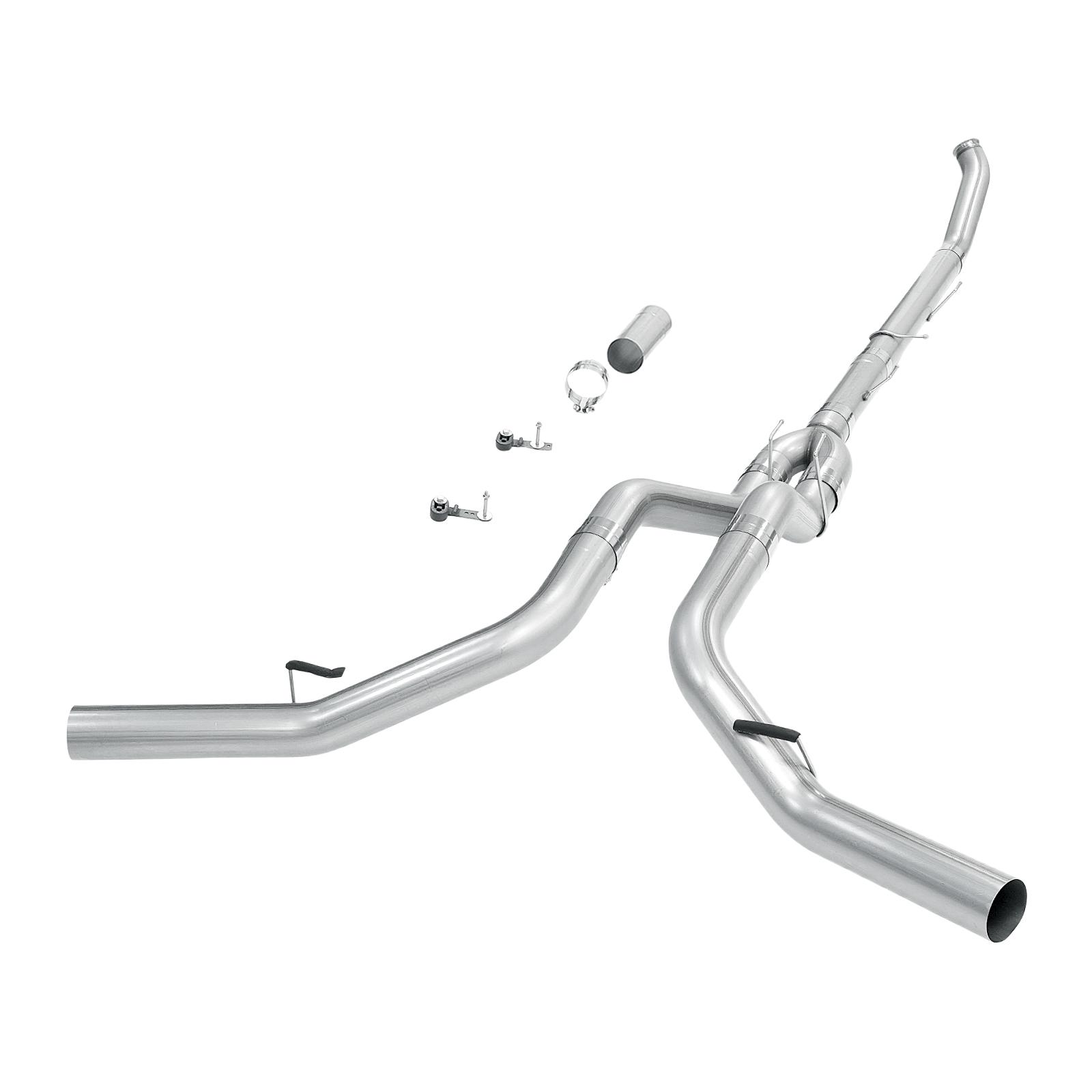 6.7L Cummins 5 Inch Downpipe-Back Dual DPF Delete Race Pipe for 2013-2018 Dodge Ram 2500/3500 1