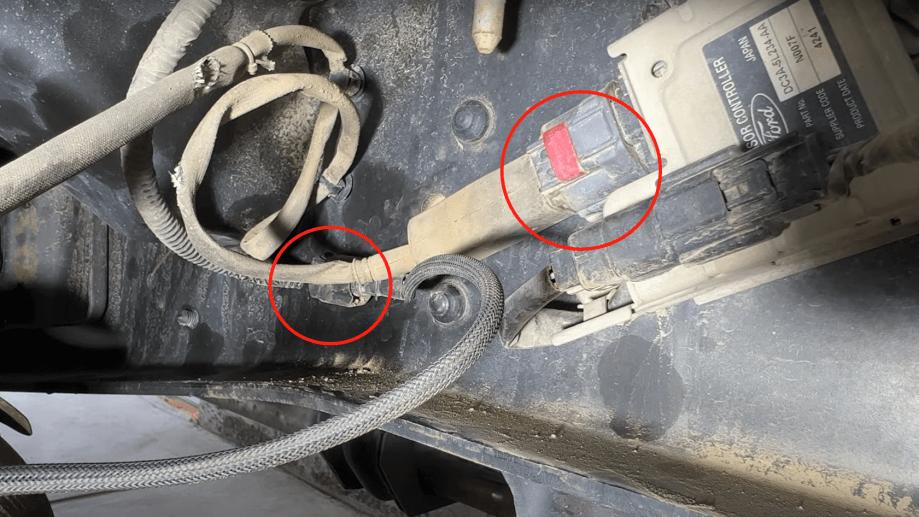 disconnect the wire harness clip