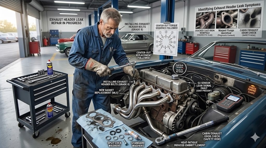 Exhaust Header Leak Repair Guide