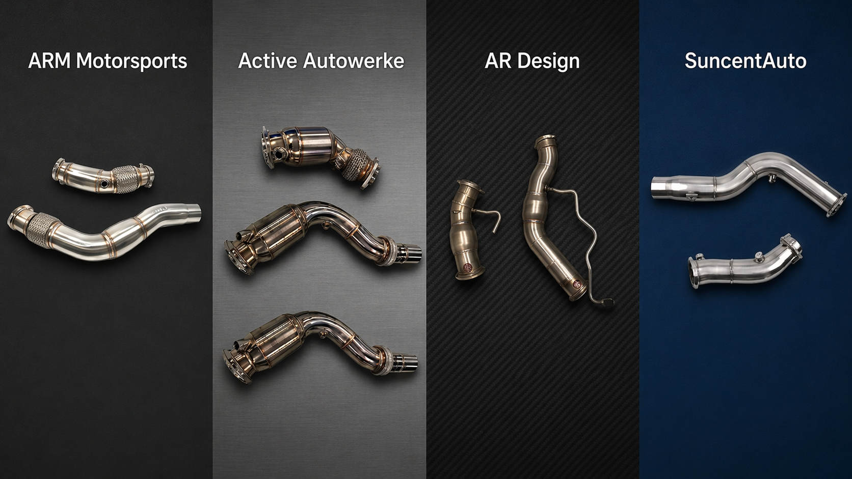 ARM Motorsports vs Active Autowerke vs AR Design vs SuncentAuto BMW F80 M3 Downpipe