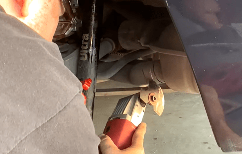 Cut and remove the muffler