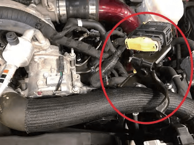 A/C compressor top bracket