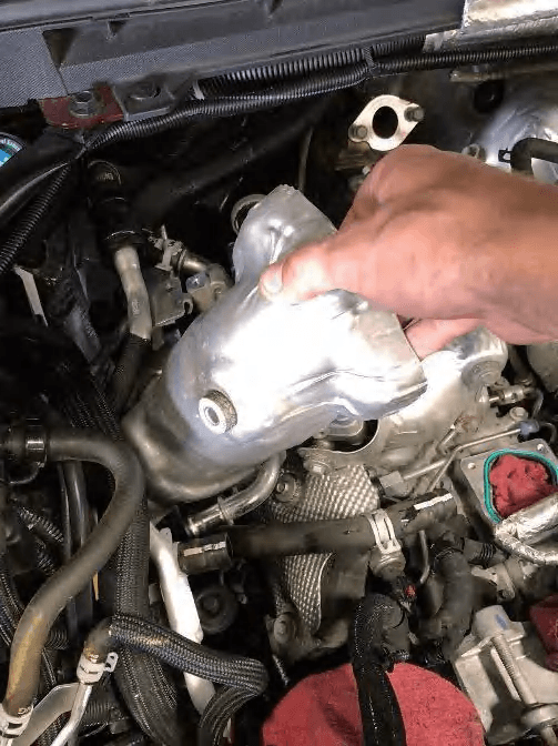 Intake ports after Y-bridge removal