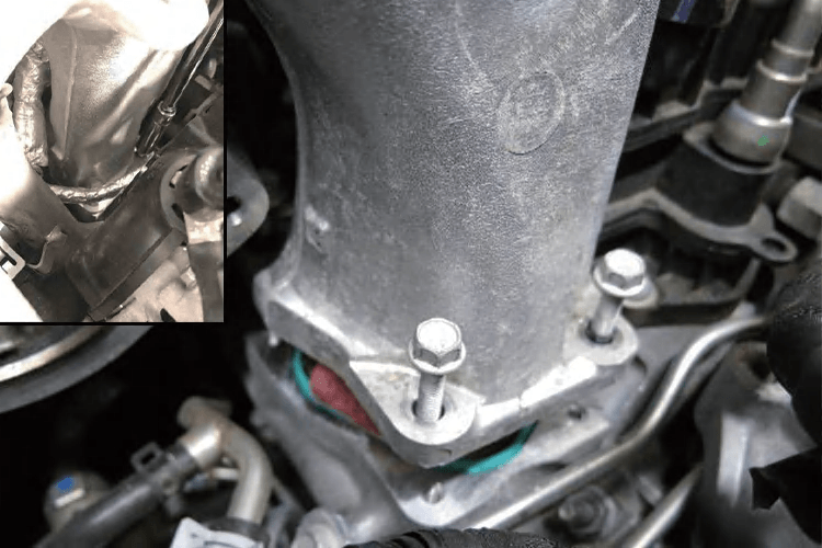 Short EGR hot side pipe removal