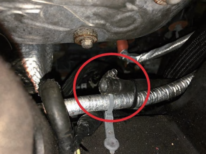5/16 inch barbed plug installation location
