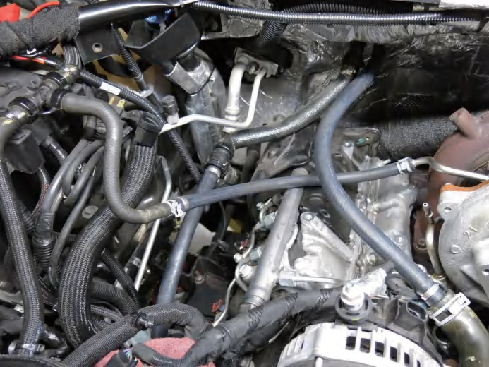 2022+ turbo coolant line rerouting path