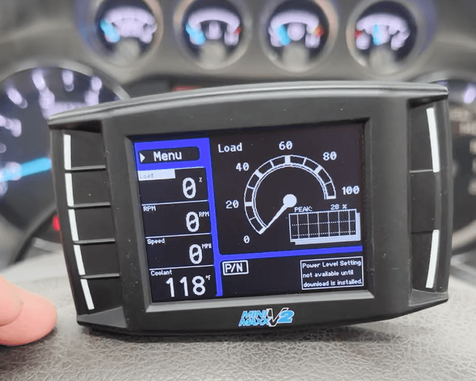 enter the mini maxx v2 monitor screen