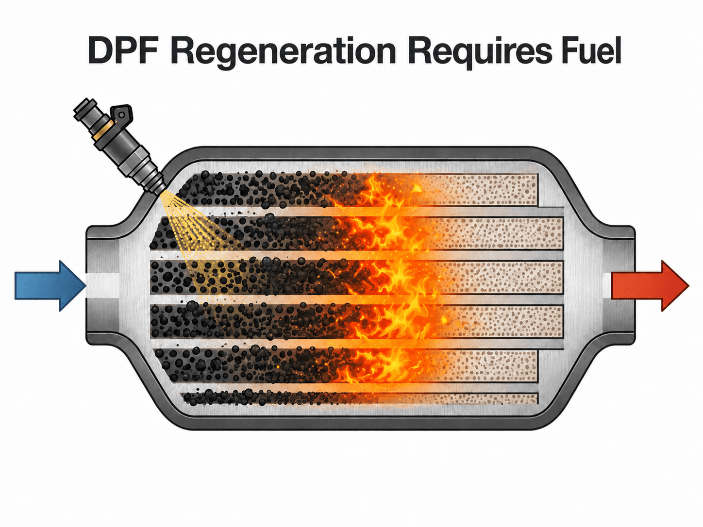 dpf regeneration requires fuel