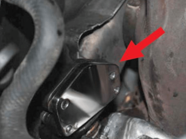install the lly egr block off plate