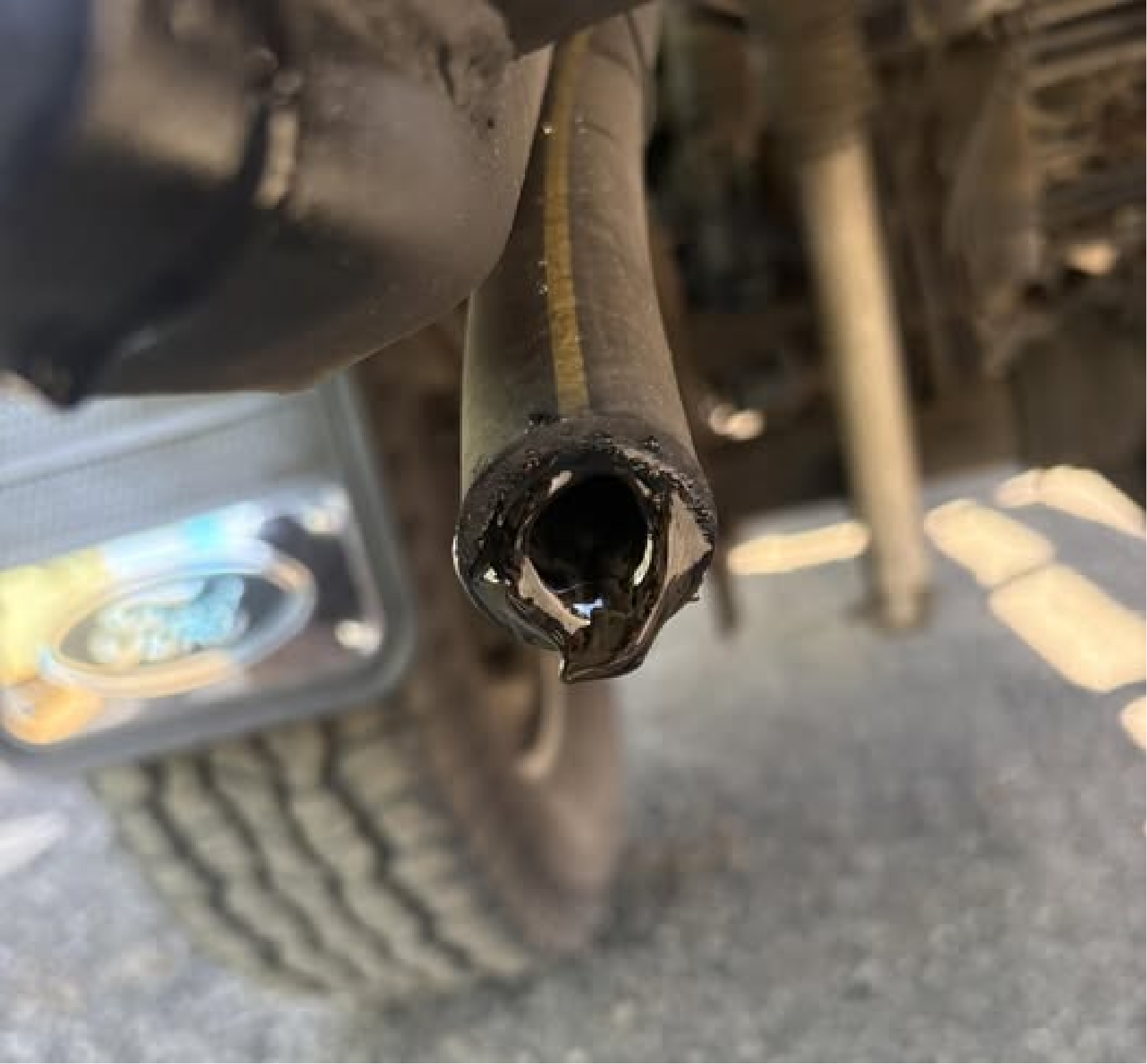 oil may accumulate after ccv delete