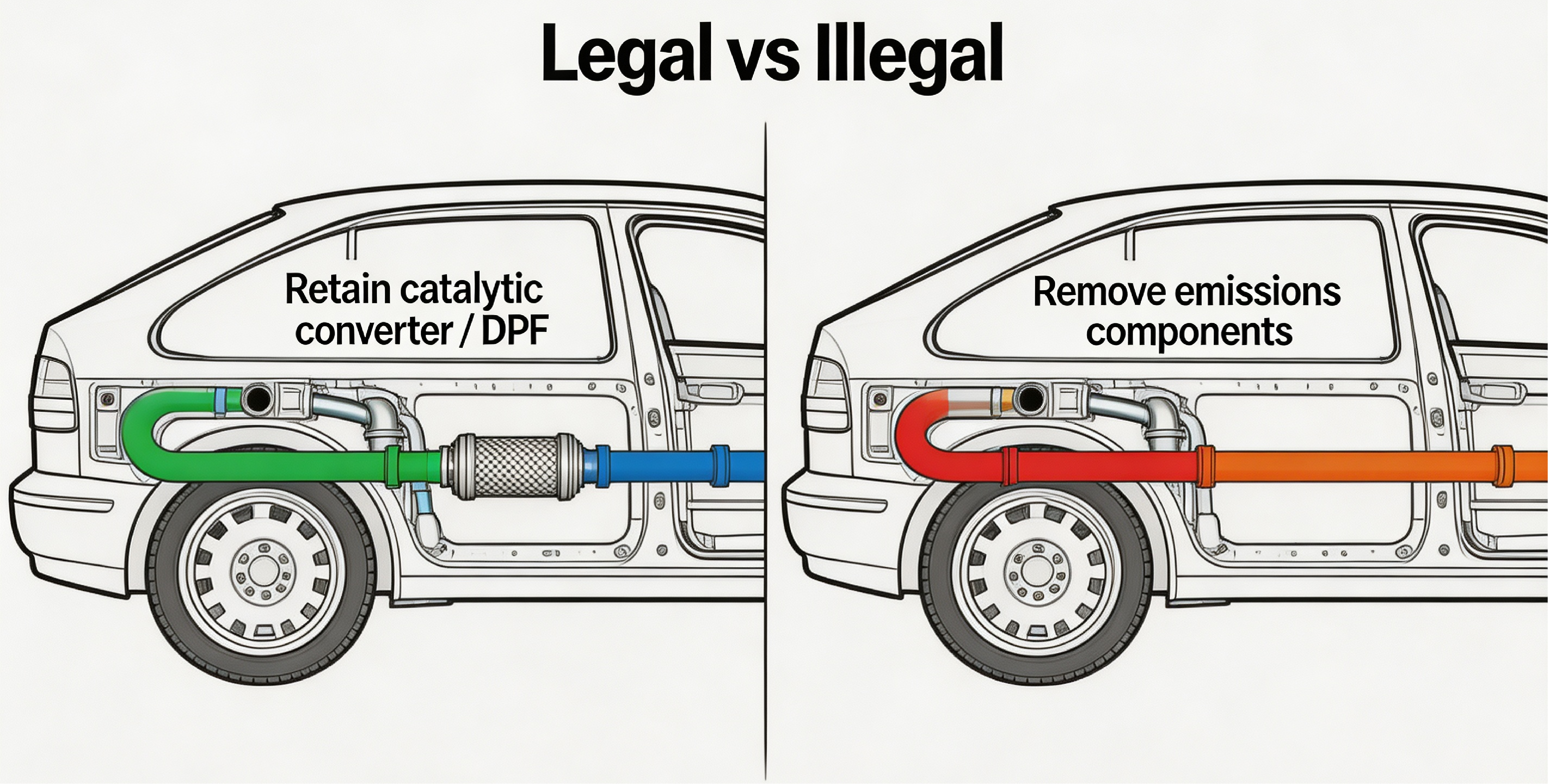 straight pipe legal vs illegal
