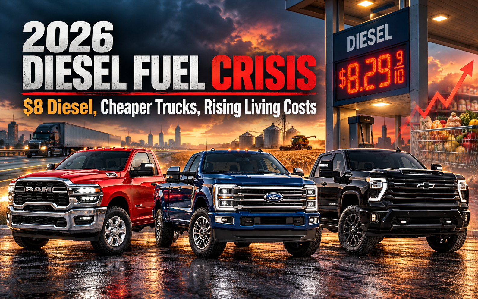 2026 Diesel Fuel Crisis: $8 Diesel, Cheaper Trucks, and Rising Living Costs