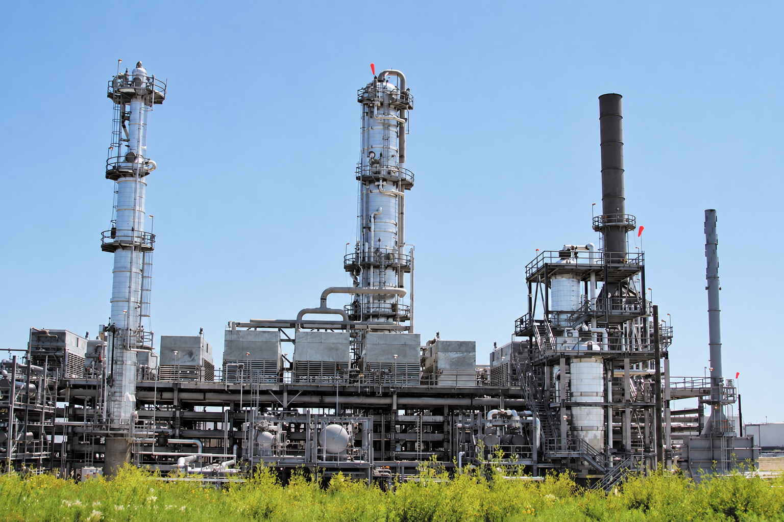 Oil refinery processing crude oil into diesel fuel amid the 2026 global diesel supply crisis