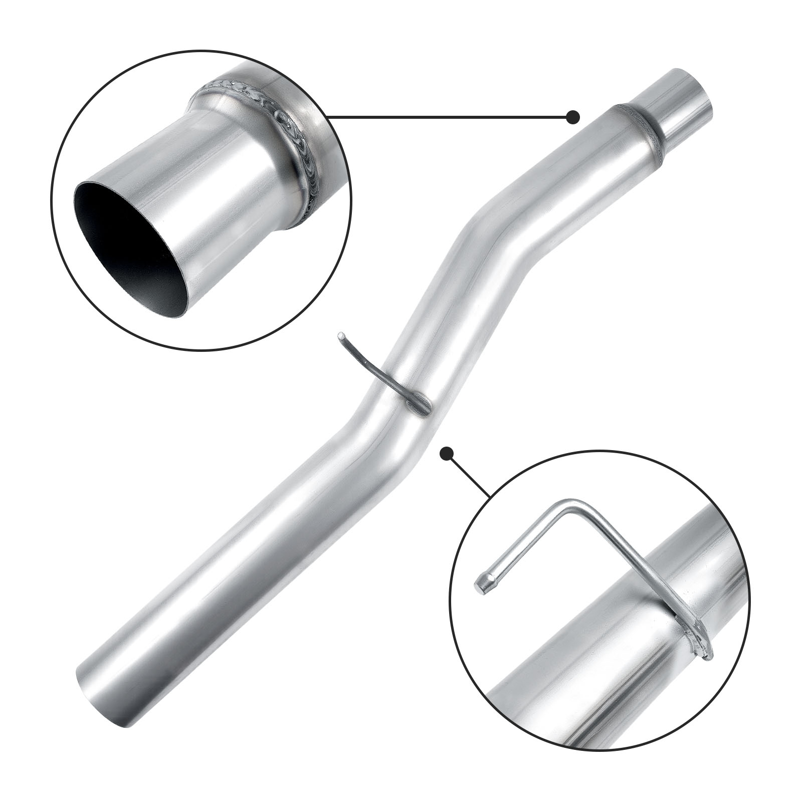 2015.5-2016 6.6L Duramax LML 5" Downpipe-Back CAT/DPF Delete Exhaust System For Silverado Sierra 2500/3500HD 3