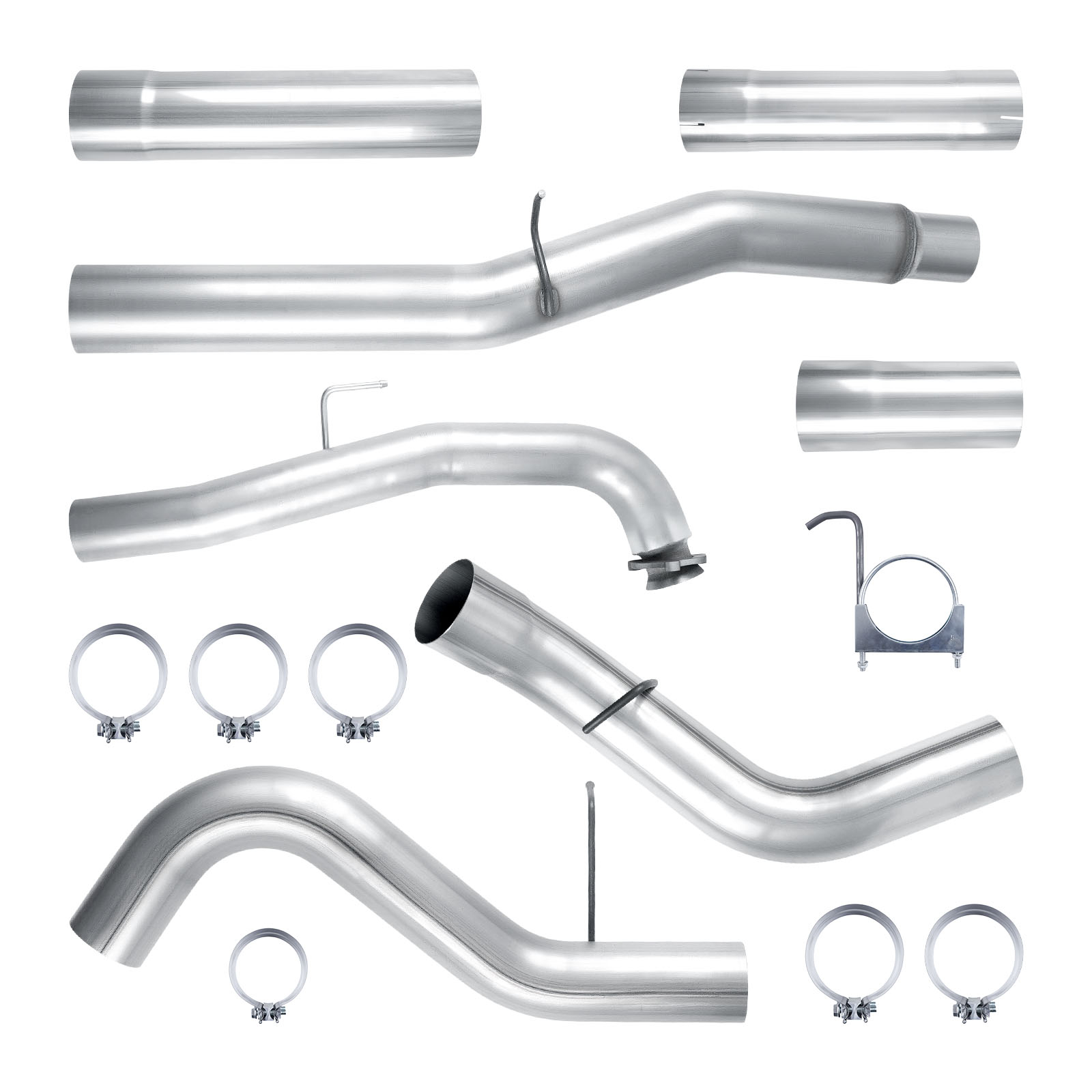 2015.5-2016 6.6L Duramax LML 5" Downpipe-Back CAT/DPF Delete Exhaust System For Silverado Sierra 2500/3500HD 5
