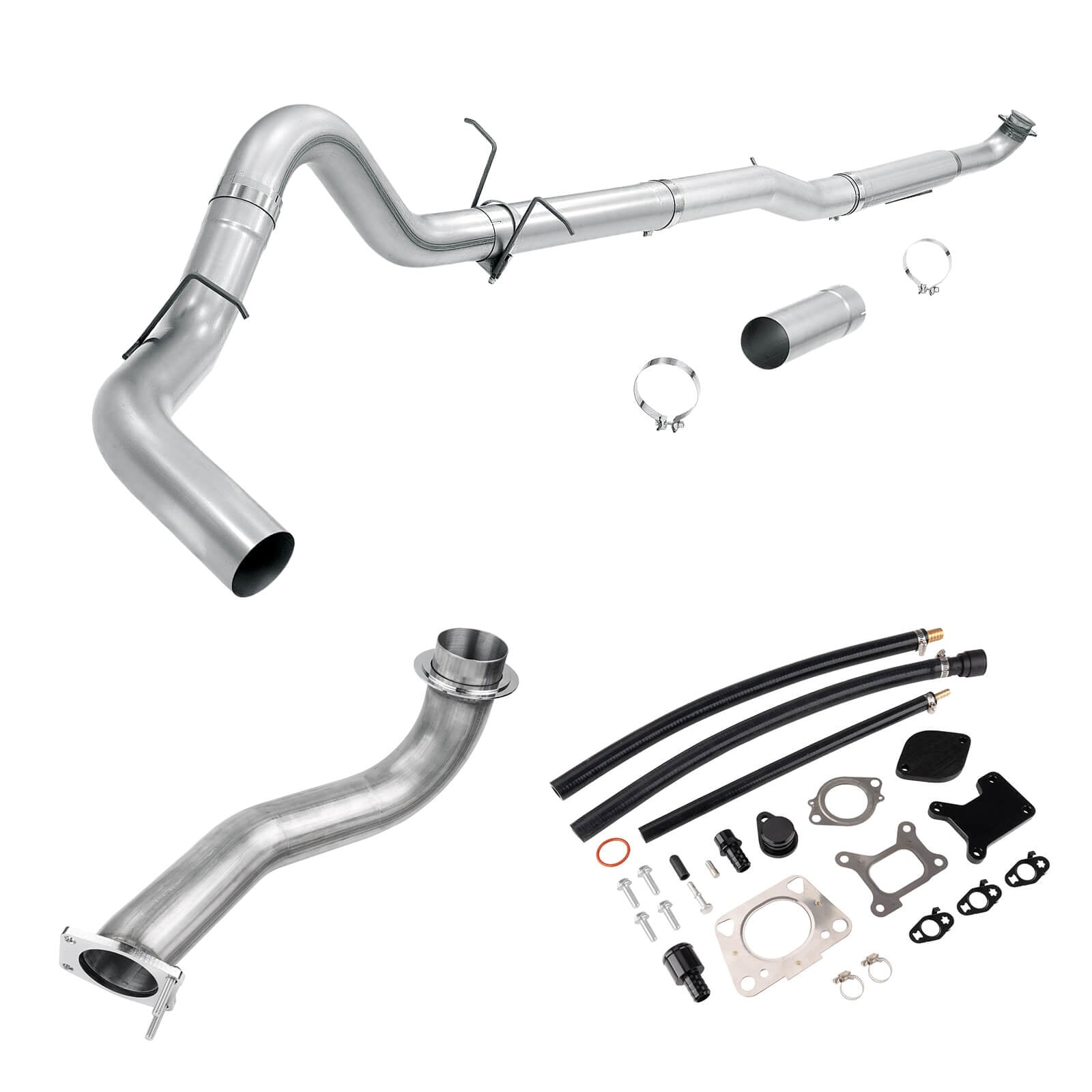 2020-2026 6.6L GM Duramx L5P 5" Downpipe-back Exhaust & EGR Delete Kit & Downpipe 0