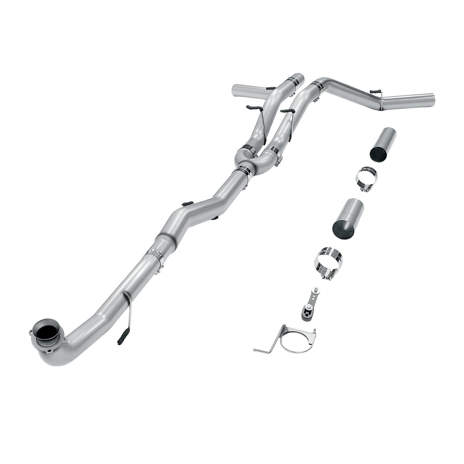 2017-2019 6.6L Duramax L5P 5 Inch Downpipe-Back Dual for Chevy Silverado/GMC Sierra 2500/3500HD 0