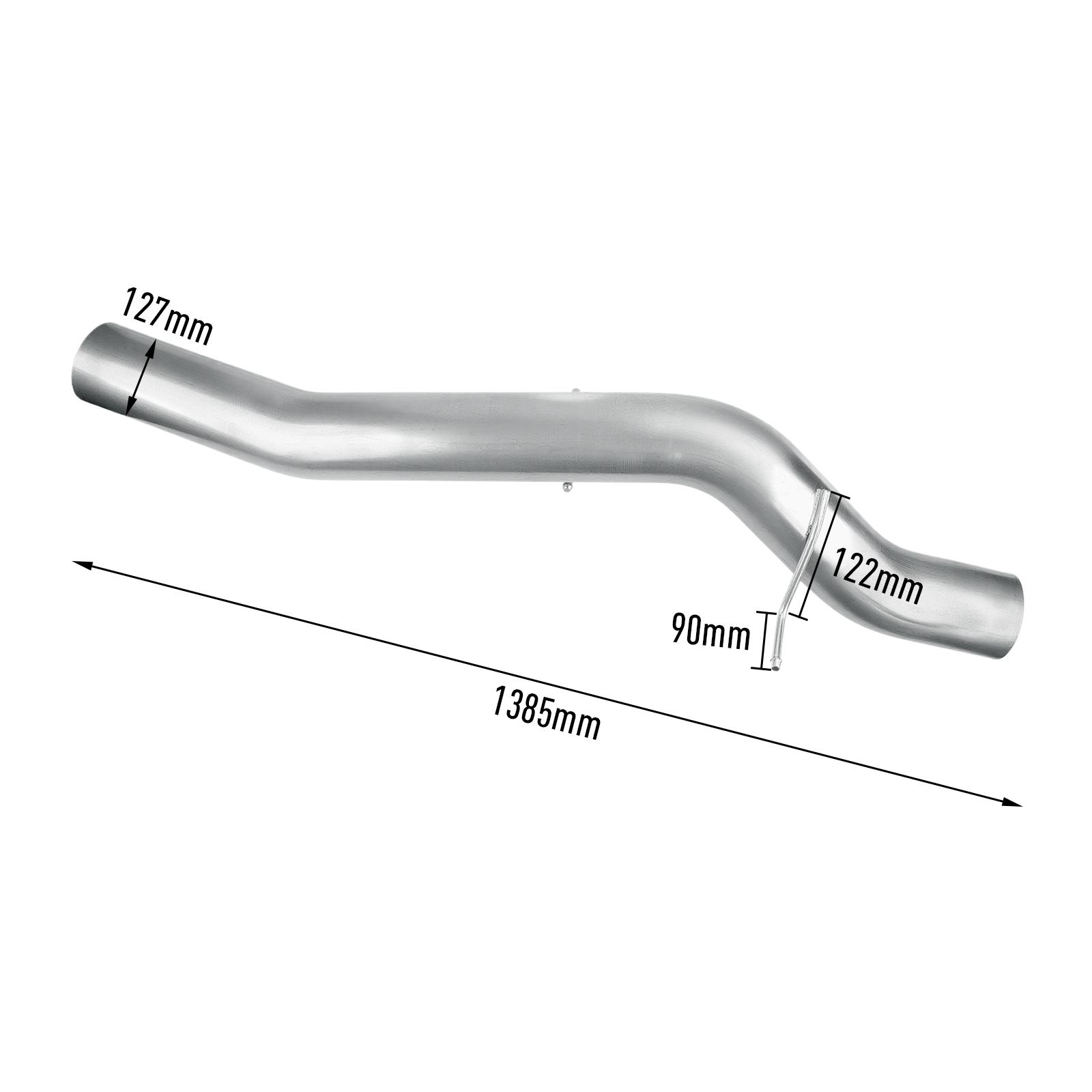 LMM 6.6L Duramax 5 Inch Downpipe-back Exhaust for 2007.5-2010 GMC/Chevy 18