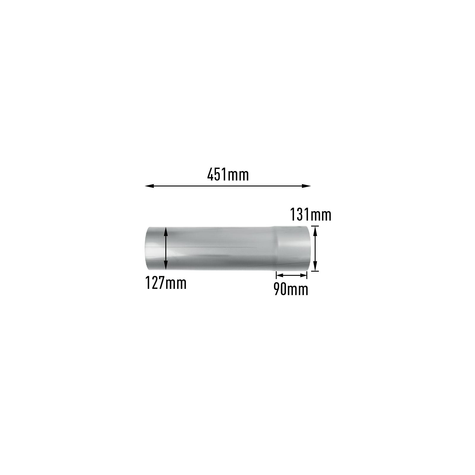 LMM 6.6L Duramax 5 Inch Downpipe-back Exhaust for 2007.5-2010 GMC/Chevy 16