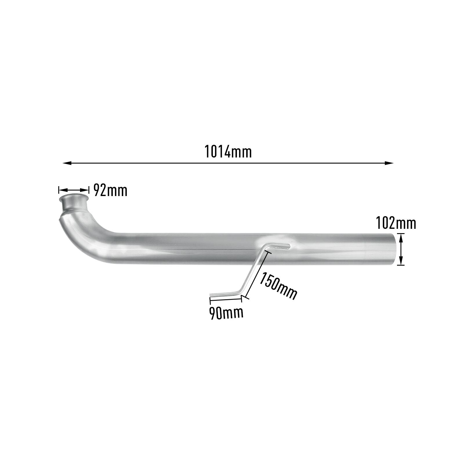 LMM 6.6L Duramax 5 Inch Downpipe-back Exhaust for 2007.5-2010 GMC/Chevy 15