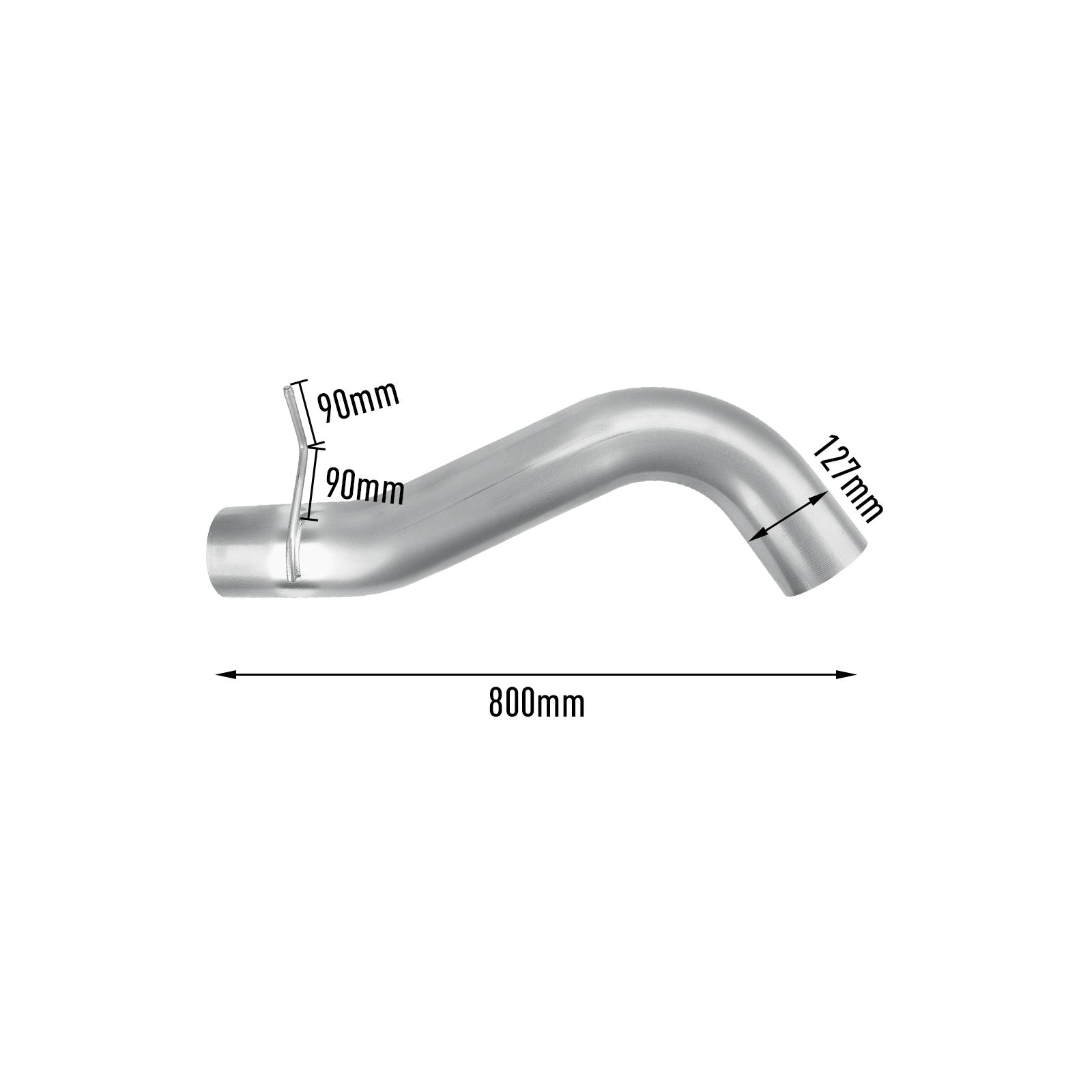 LMM 6.6L Duramax 5 Inch Downpipe-back Exhaust for 2007.5-2010 GMC/Chevy 13