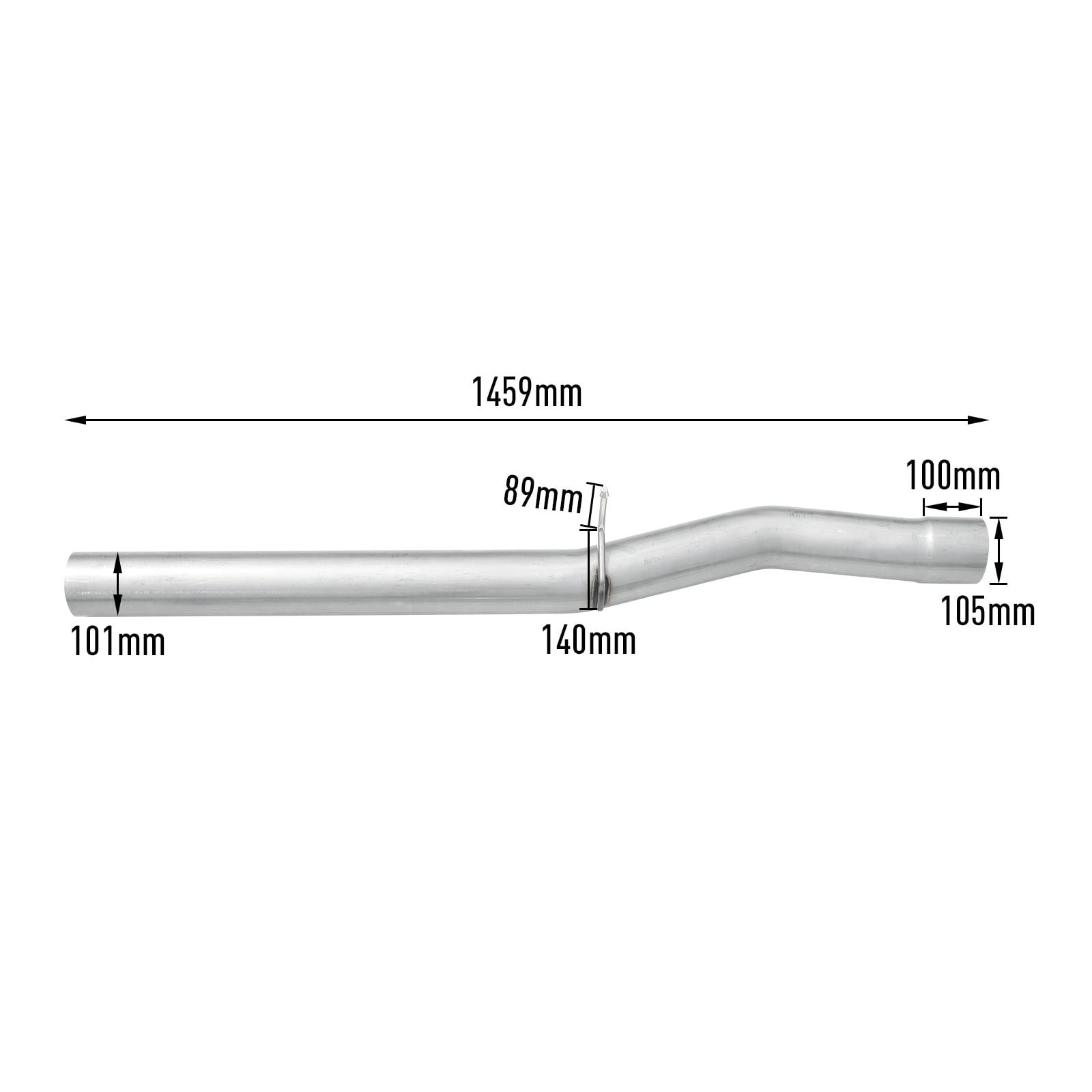 2011-2015 6.6L Duramax LML Race Pipe 4" DPF & Cat Delete for Chevy/GMC 12