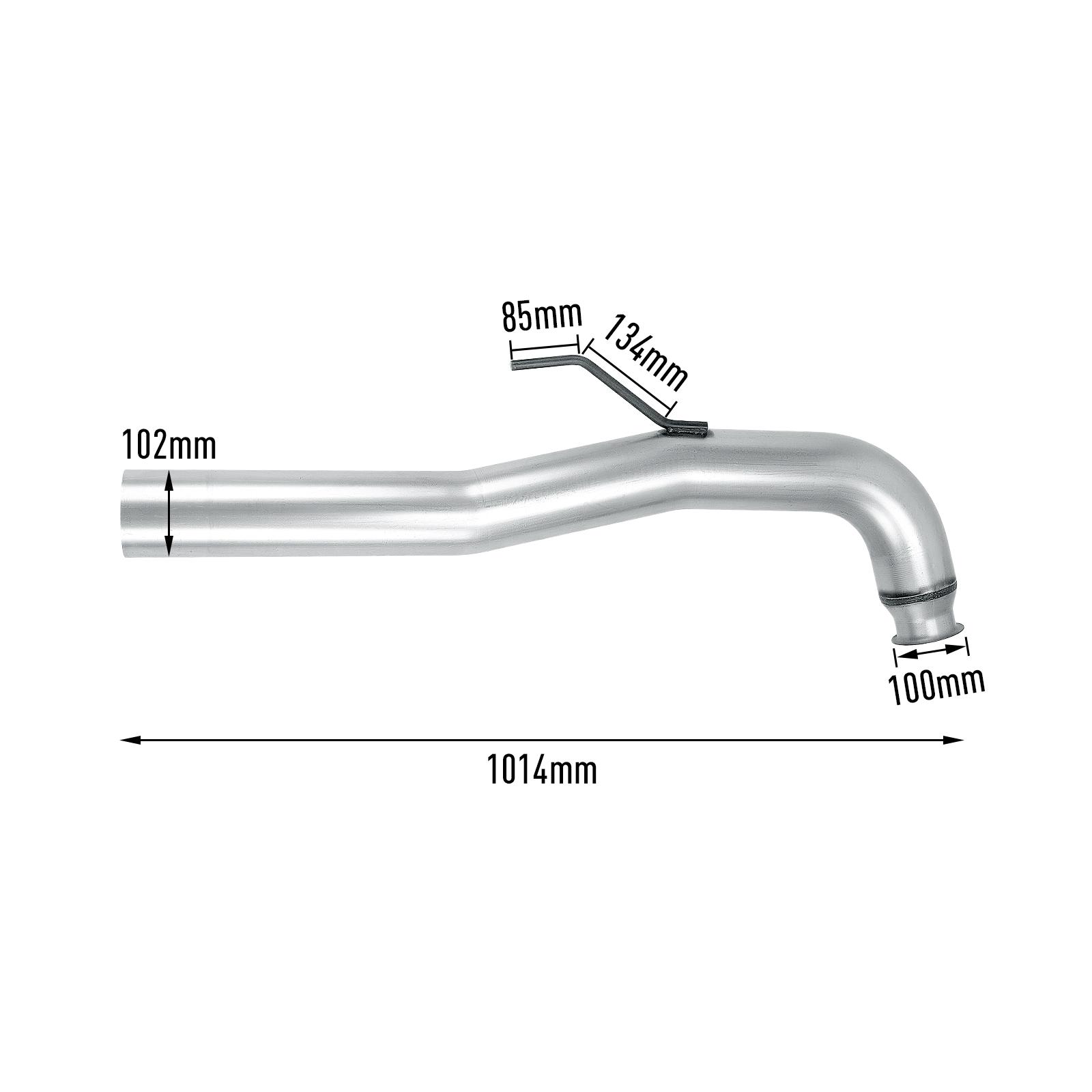 2011-2015 6.6L LML Duramax 4" DPF-Delete Downpipe-Back Exhaust System For Silverado Sierra 2500 3500HD 10