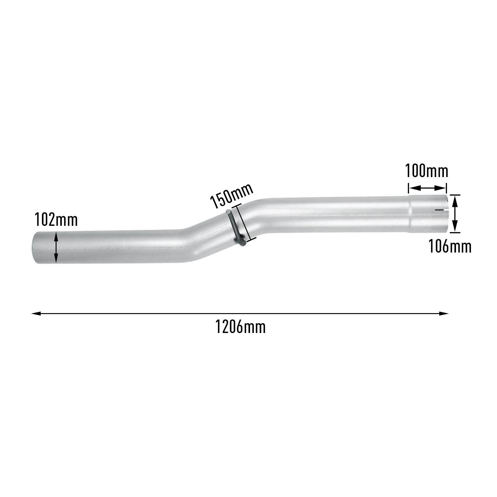 2011-2015 6.6L LML Duramax 4" DPF-Delete Downpipe-Back Exhaust System For Silverado Sierra 2500 3500HD 15