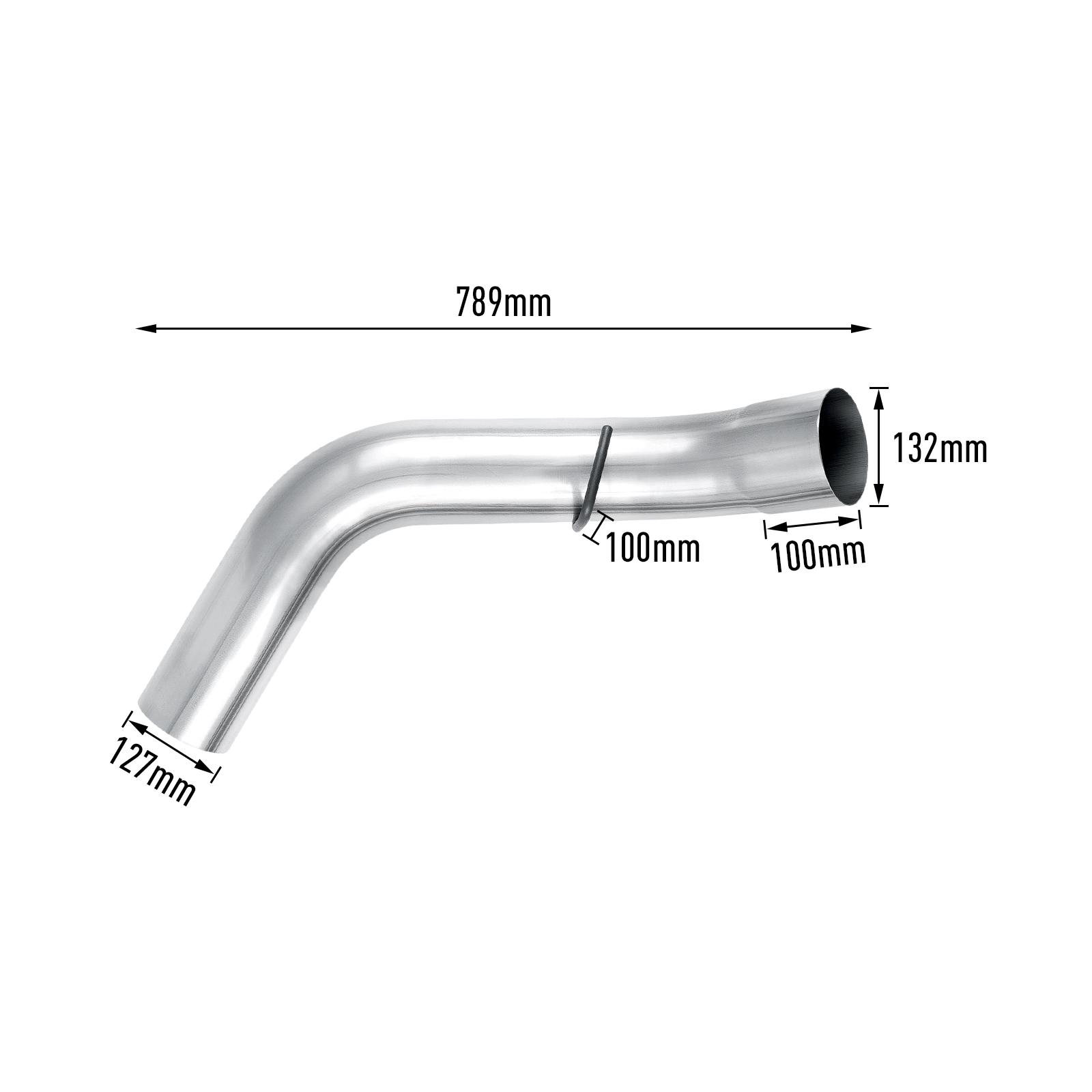 2015.5-2016 LML 6.6L Duramax 5" Downpipe-Back Exhaust for Chevy GMC 2500HD 3500HD 11