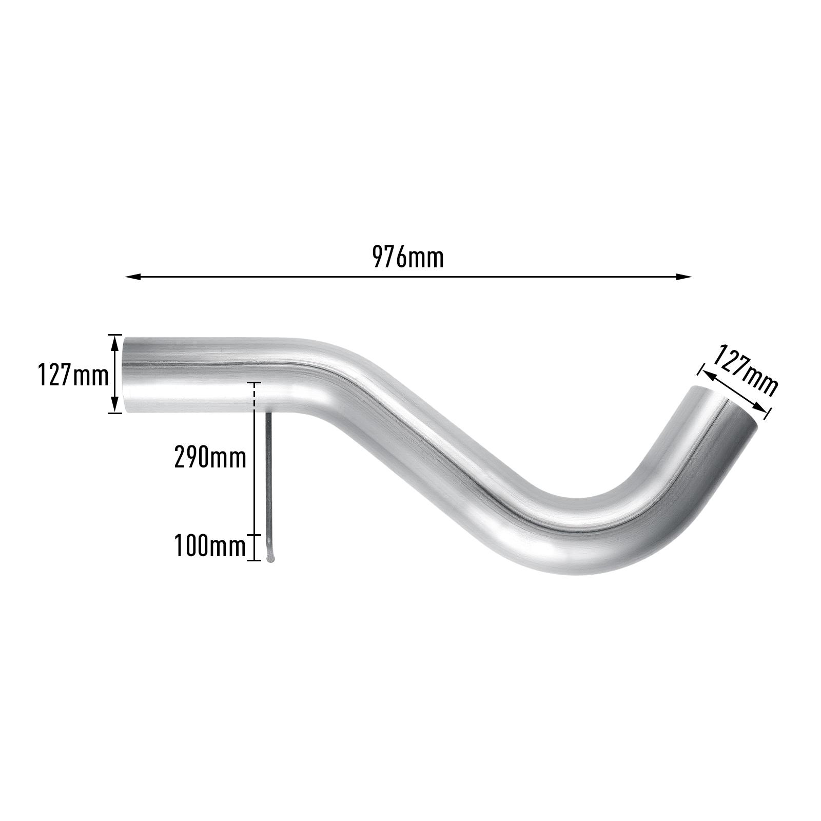 2015.5-2016 LML 6.6L Duramax 5" Downpipe-Back Exhaust for Chevy GMC 2500HD 3500HD 12