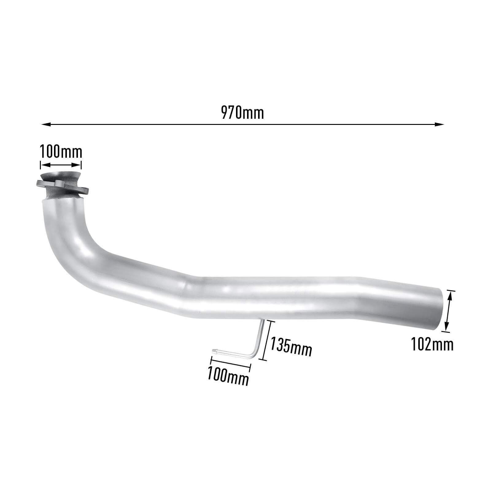 2015.5-2016 LML 6.6L Duramax 5" Downpipe-Back Exhaust for Chevy GMC 2500HD 3500HD 15