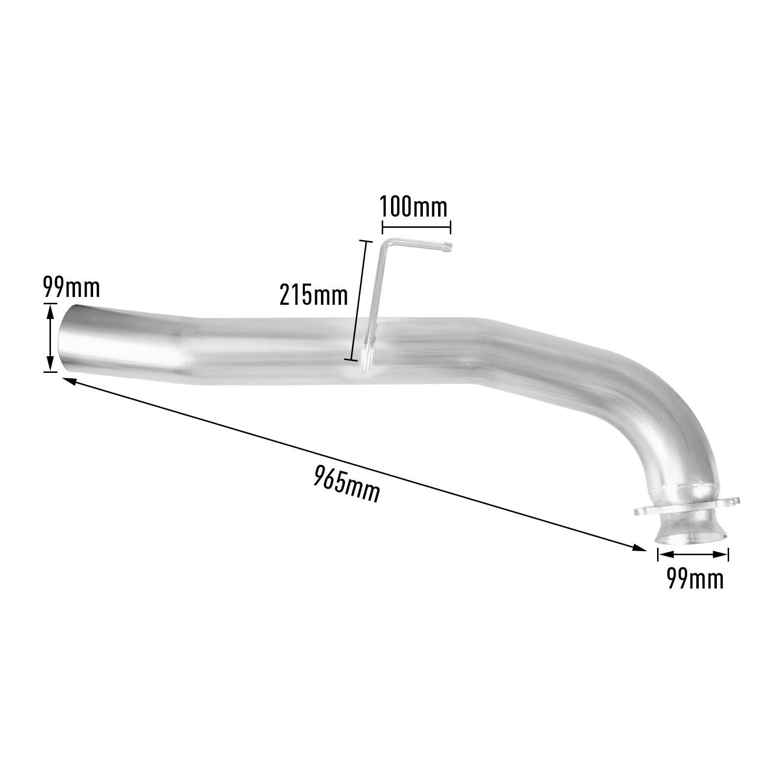 2017-2019 L5P 6.6L Duramax 5" Downpipe-Back DPF Delete Exhaust for Chevy/GMC 13