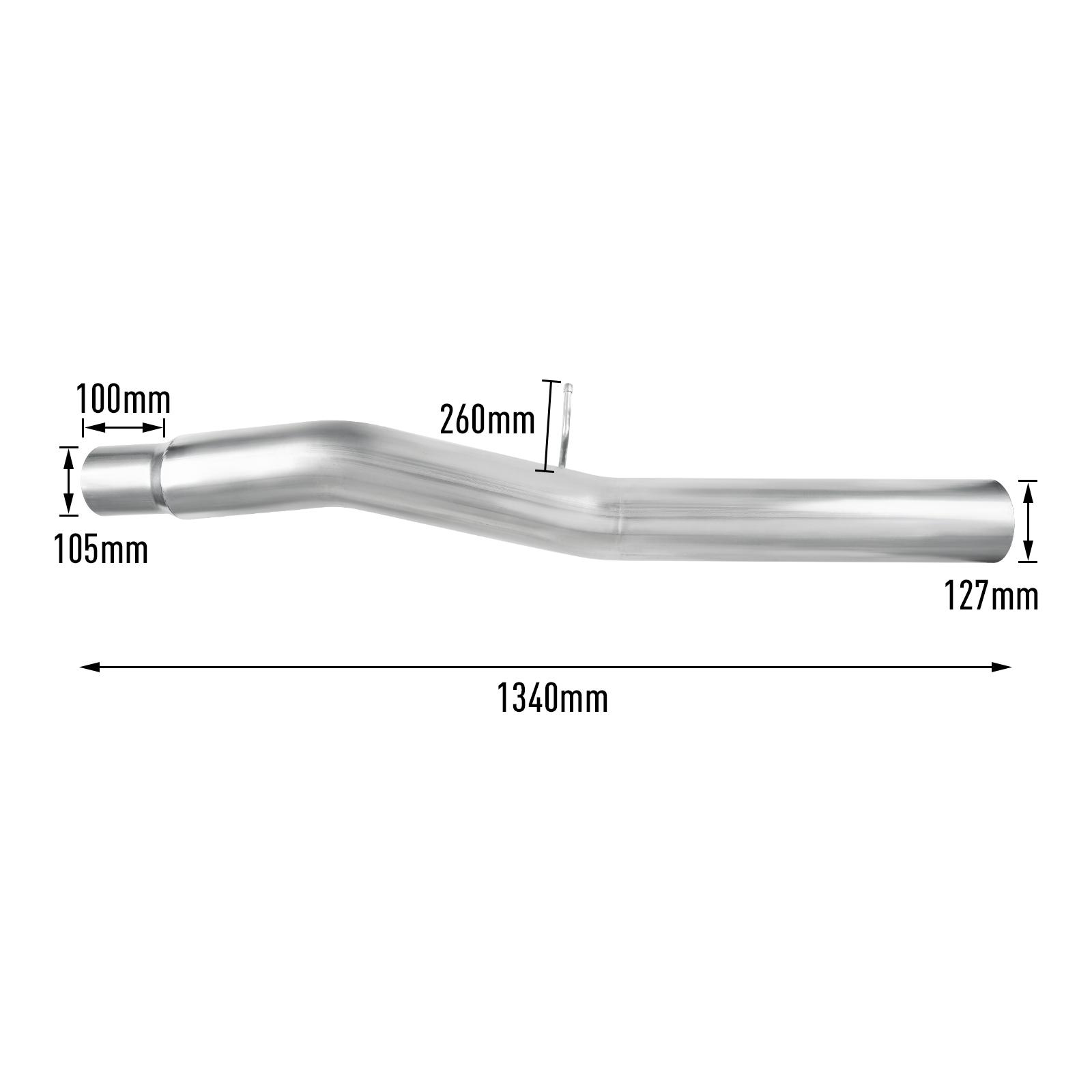 2017-2019 L5P 6.6L Duramax 5" Downpipe-Back DPF Delete Exhaust for Chevy/GMC 14