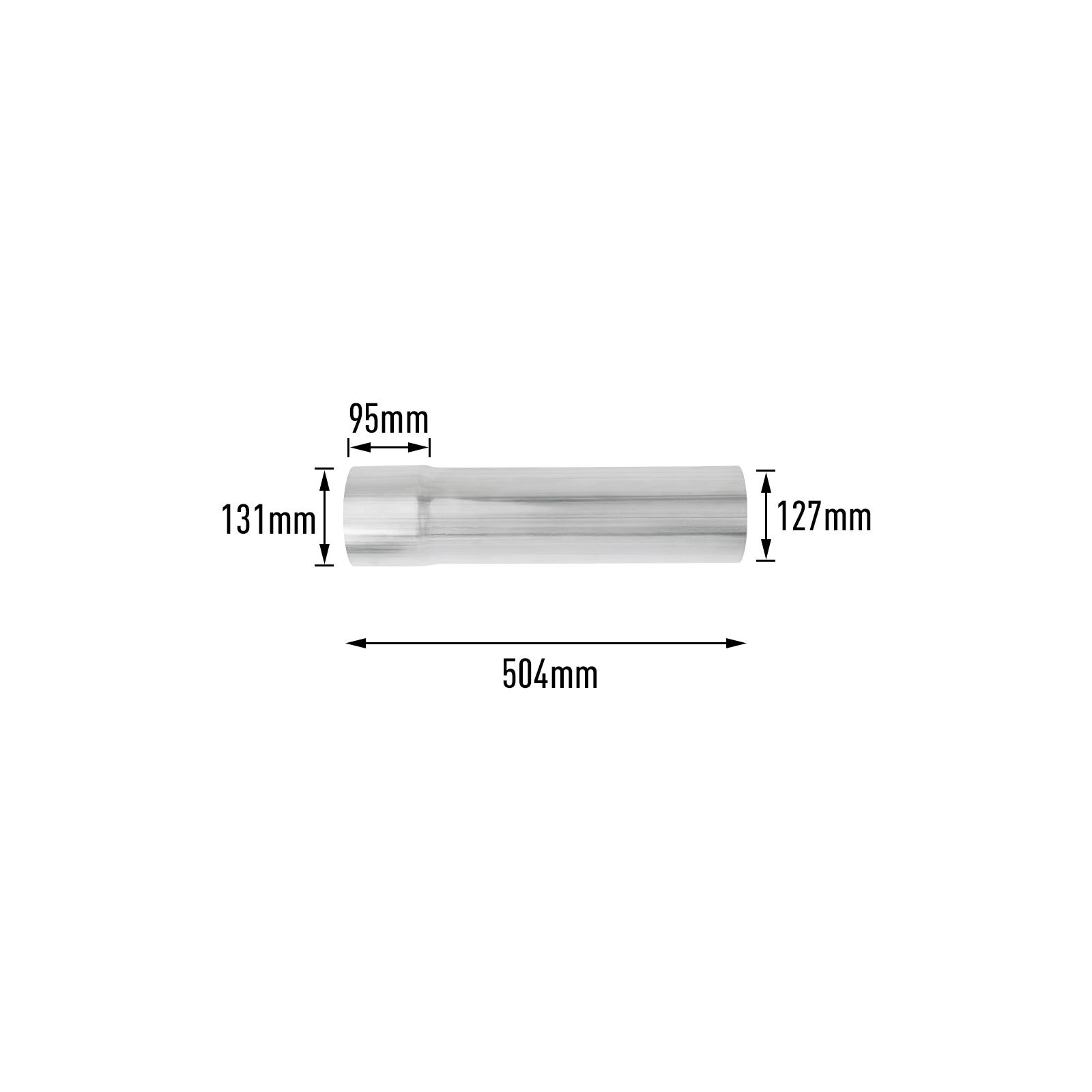 2017-2019 L5P 6.6L Duramax 5" Downpipe-Back DPF Delete Exhaust for Chevy/GMC 15