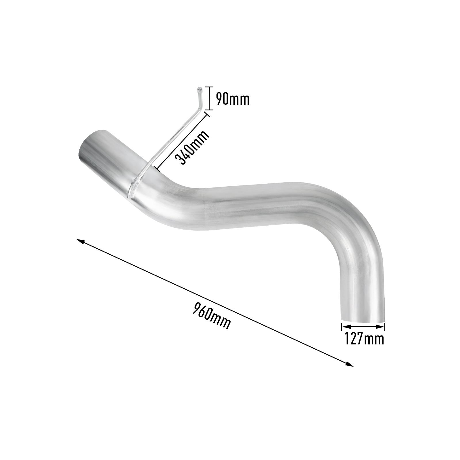 2017-2019 L5P 6.6L Duramax 5" Downpipe-Back DPF Delete Exhaust for Chevy/GMC 17