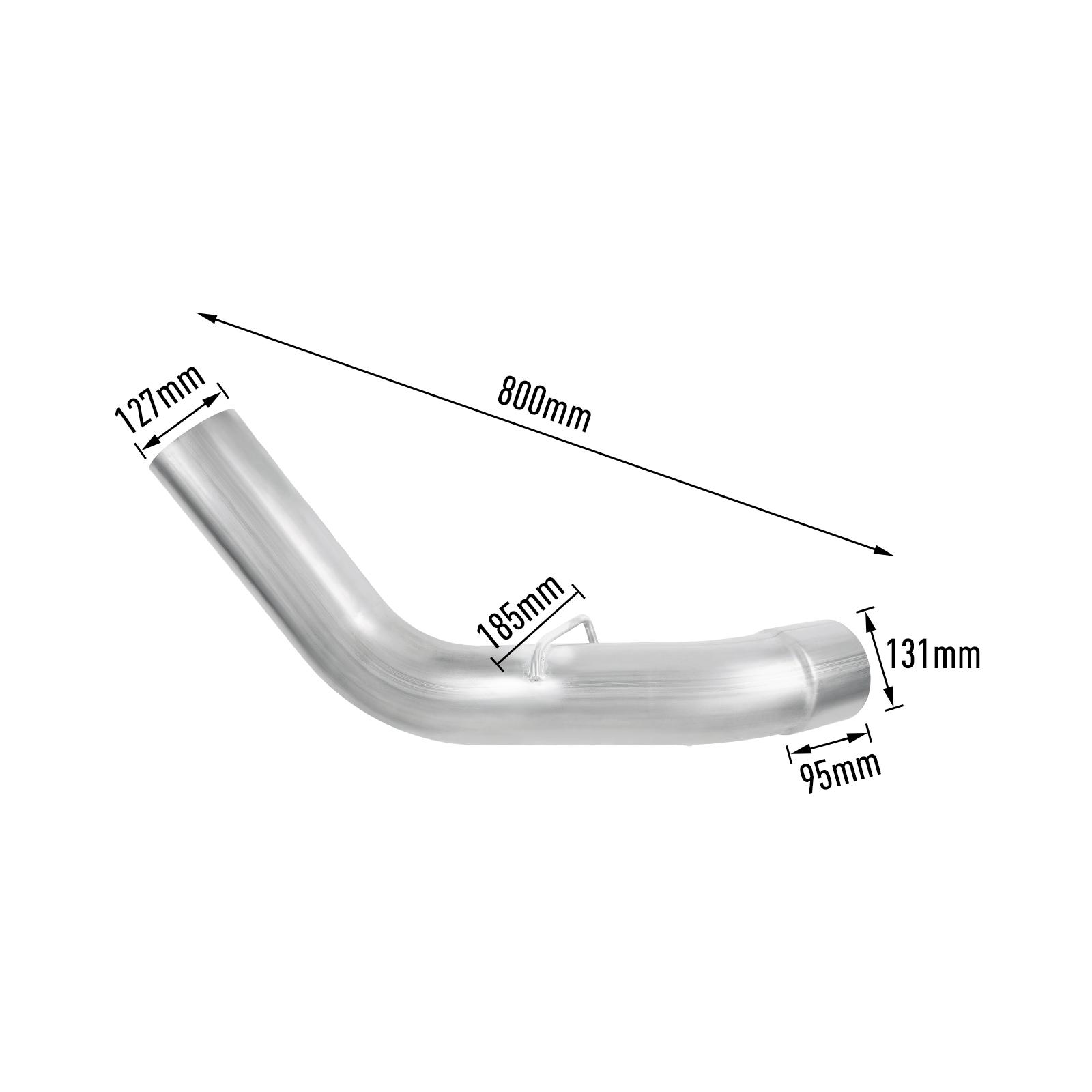 2017-2019 L5P 6.6L Duramax 5" Downpipe-Back DPF Delete Exhaust for Chevy/GMC 18