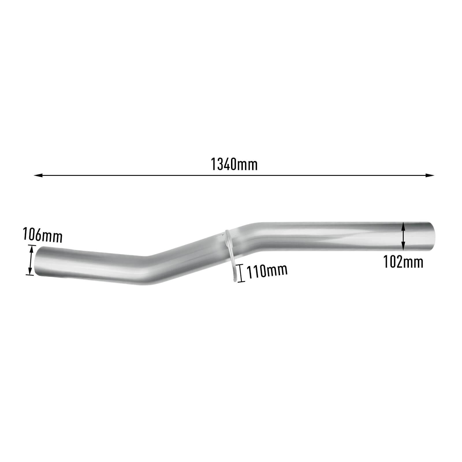 L5P 6.6L Duramax 4" Downpipe-back Exhaust for 2017-2019 GMC/Chevy 12