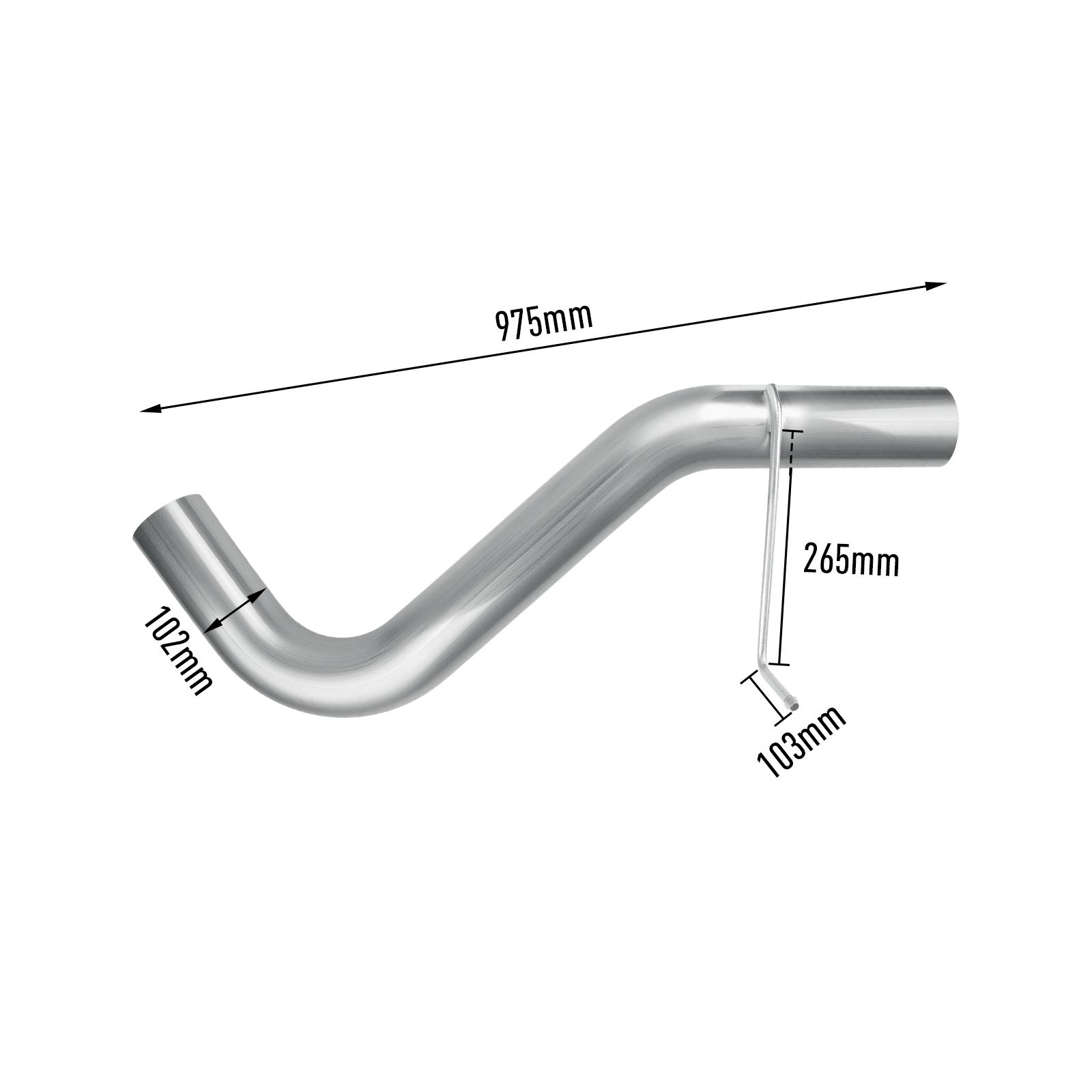 L5P 6.6L Duramax 4" Downpipe-back Exhaust for 2017-2019 GMC/Chevy 13