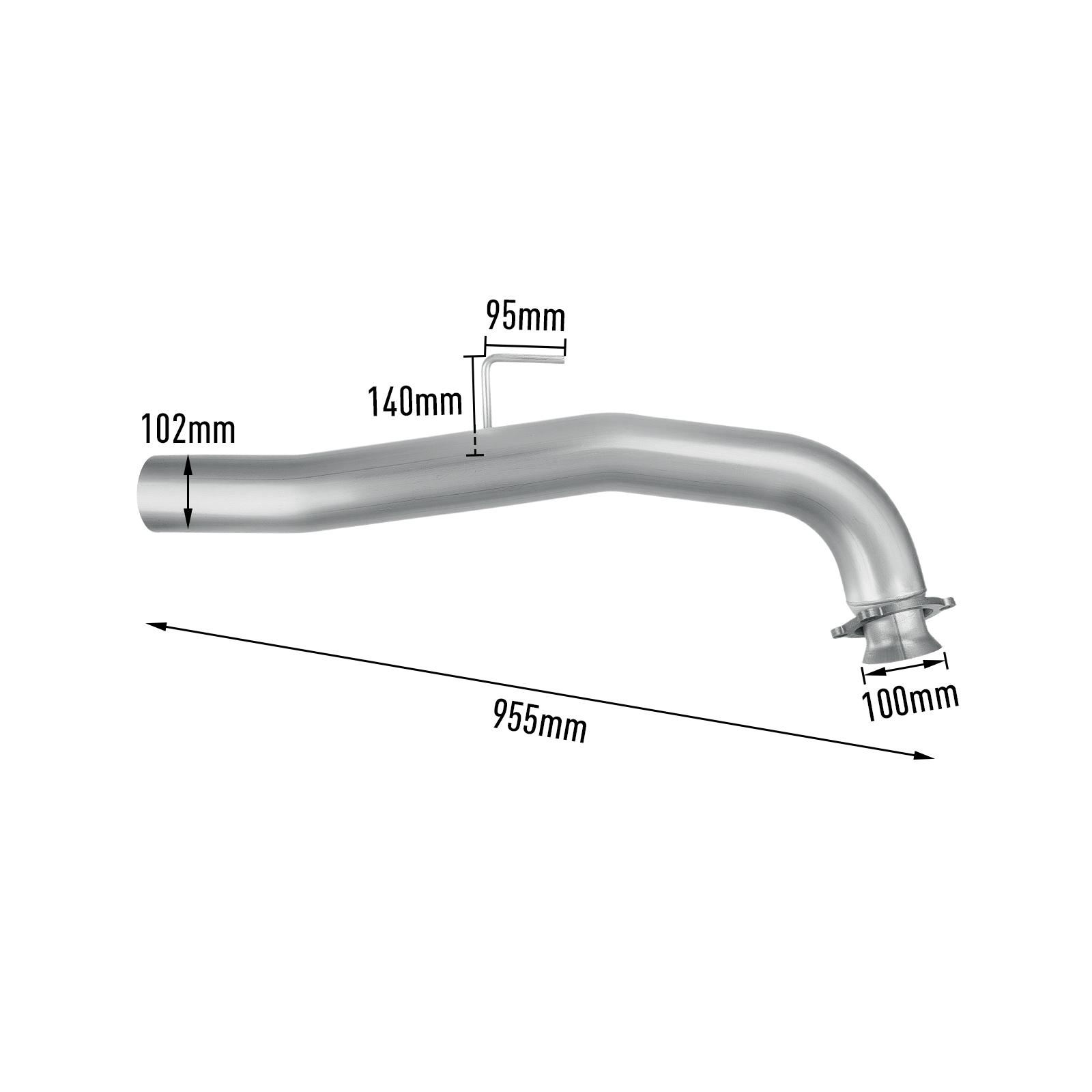 L5P 6.6L Duramax 4" Downpipe-back Exhaust for 2017-2019 GMC/Chevy 14