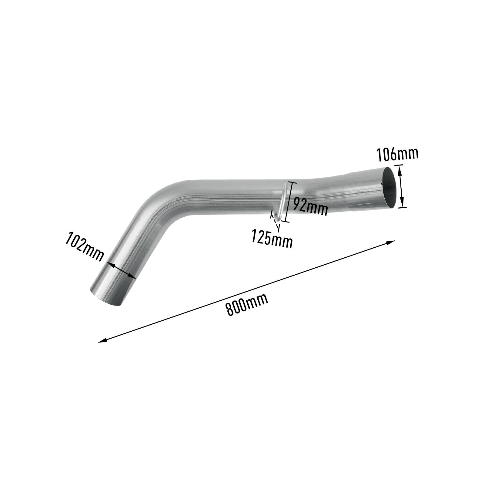 L5P 6.6L Duramax 4" Downpipe-back Exhaust for 2017-2019 GMC/Chevy 17