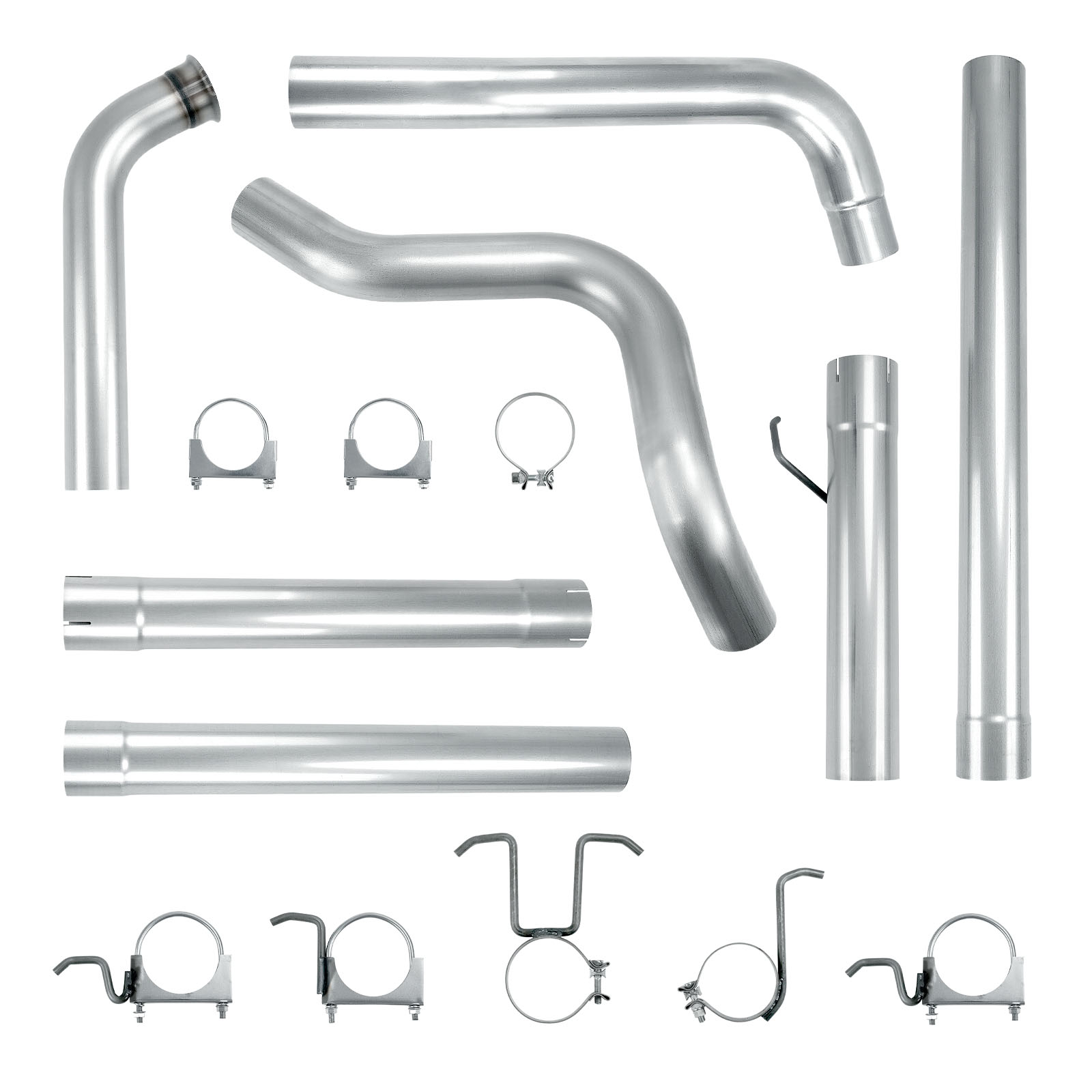 2003-2007 6.0L Powerstroke 4" Downpipe-Back DPF-Delete Exhaust System For Ford F250 F350 4