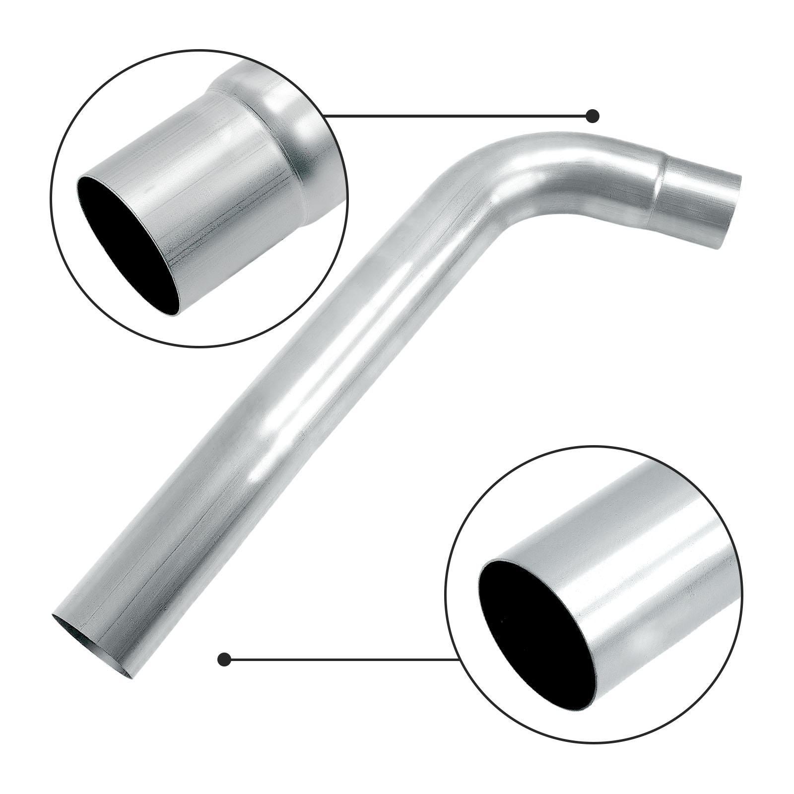 2003-2007 6.0L Powerstroke 4" Downpipe-Back DPF-Delete Exhaust System For Ford F250 F350 2