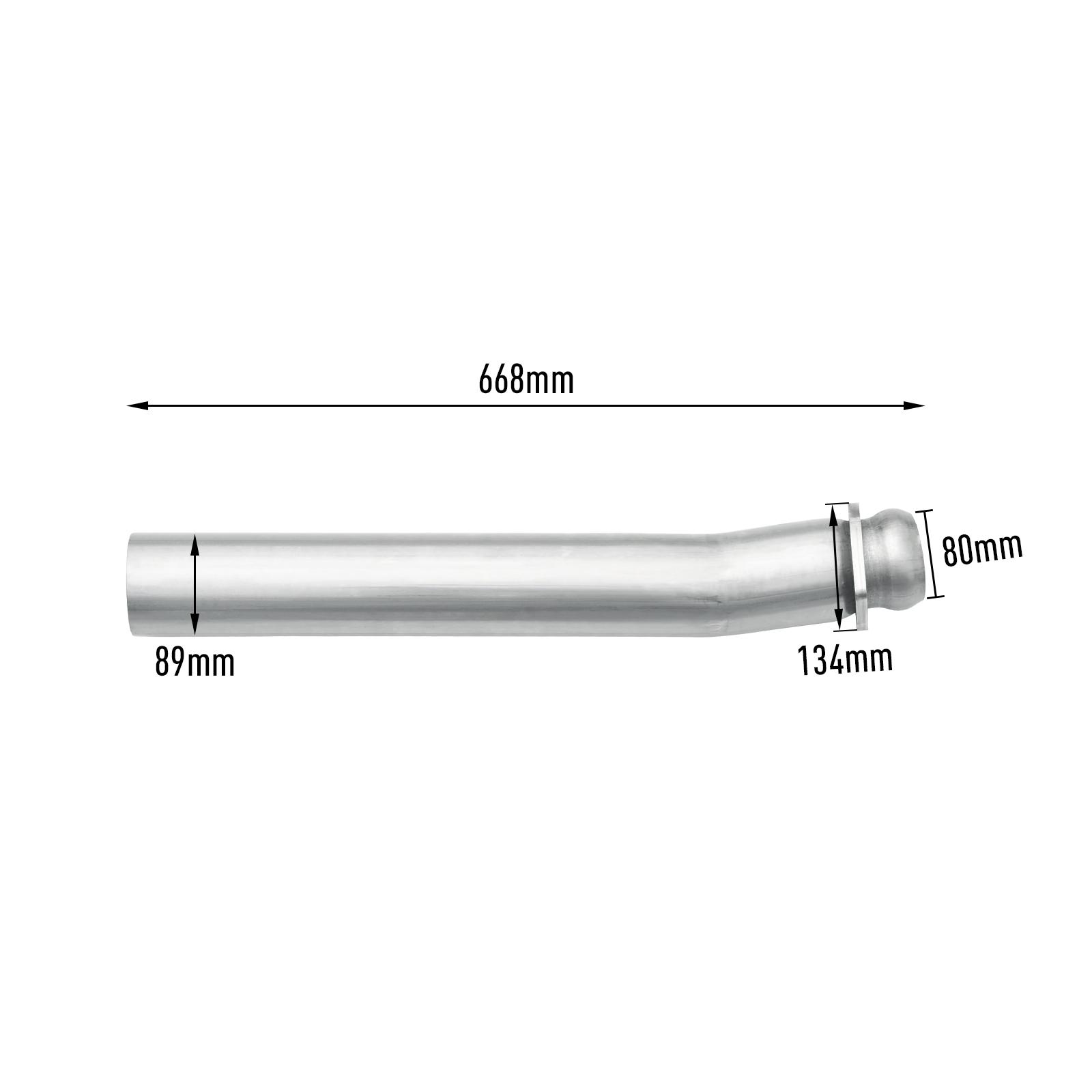 6.0L Powerstroke 3.5" Cat & Muffler Delete Race Pipe for 2003-2007 Ford F250/F350 10