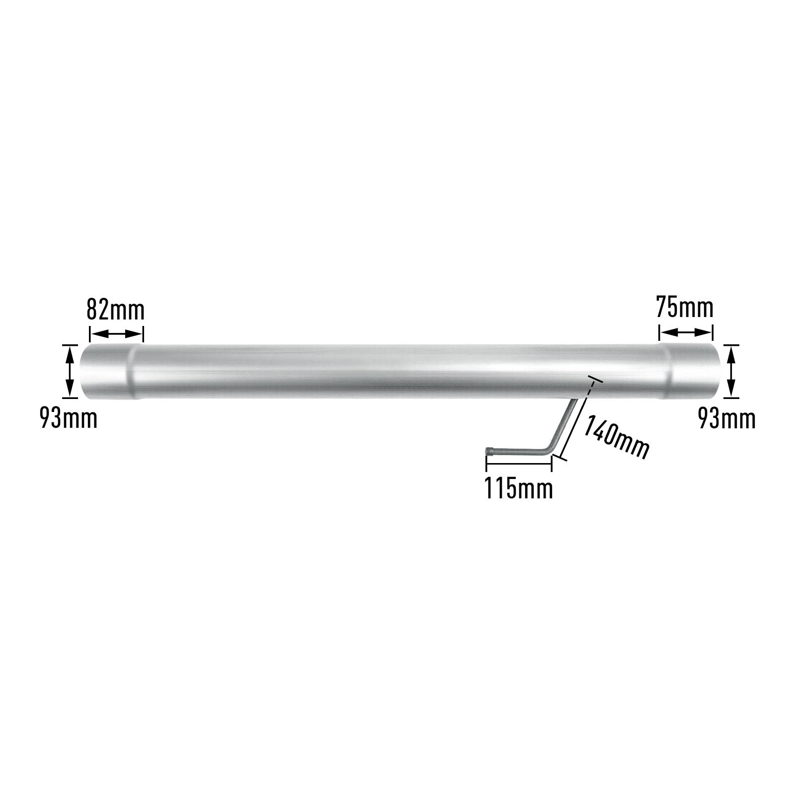 2018-2020 3.0L Powerstroke 3.5" DPF Delete Racepipe for Ford F150 10
