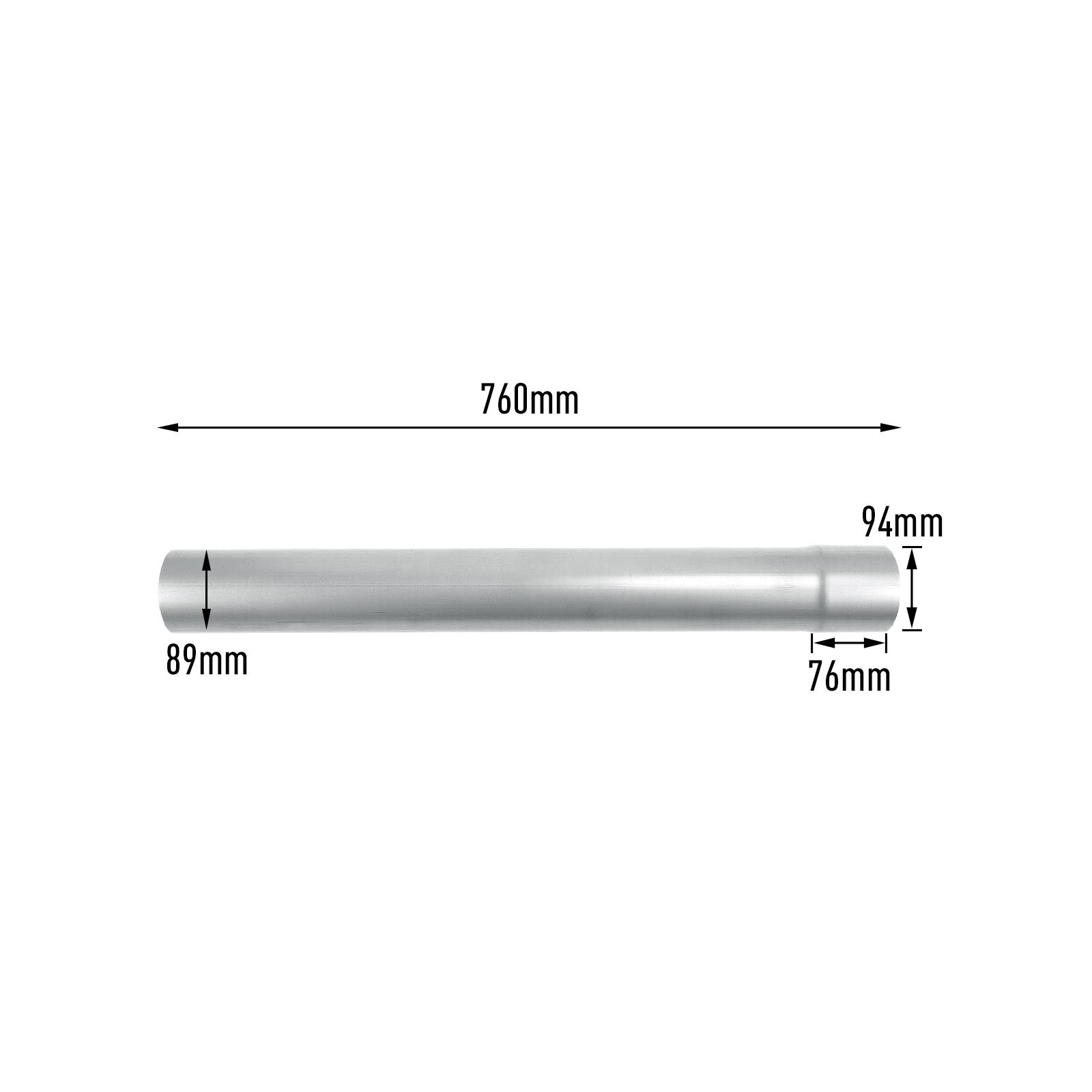 2018-2020 3.0L Powerstroke 3.5" DPF Delete Racepipe for Ford F150 13